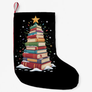 Petite Chaussette De Noël Livre Arbre de Noël amateur de livres enseignant b
