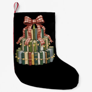 Petite Chaussette De Noël Livre d'Arbre de Noël Professeur de Lecture Livre