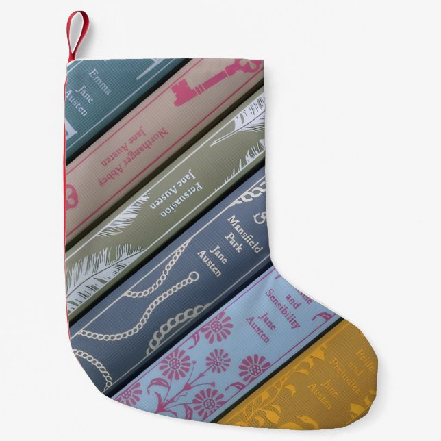 Petite Chaussette De Noël Livres de Jane Austen (Devant)