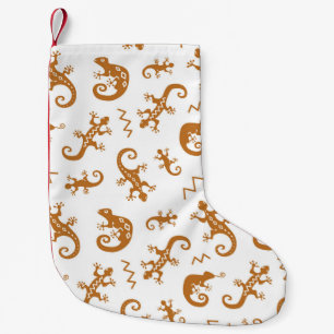 Petite Chaussette De Noël Lizards Chameleons : Design Motif sans couture.