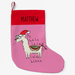 Petite Chaussette De Noël Llama Cute Drôle Noël Vacances