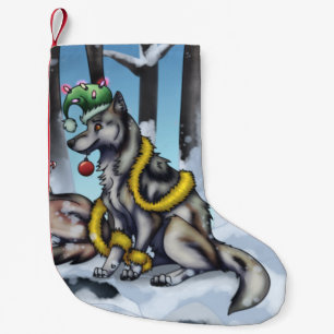 Petite Chaussette De Noël Loups de vacances
