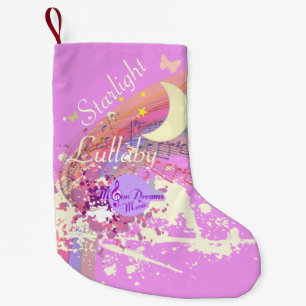 Petite Chaussette De Noël Lullabe étoile Petite réserve de Noël rose