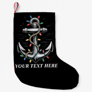 Petite Chaussette De Noël Lumières de Noël personnalisées Bateau de voile