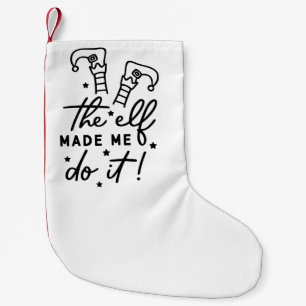 Petite Chaussette De Noël Lutin de Noël drôle m'a fait le faire Drôle Rétro