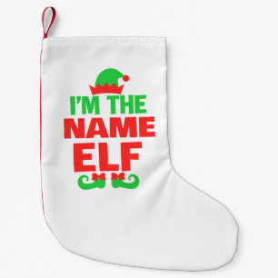 Petite Chaussette De Noël Lutin de Noël personnalisé