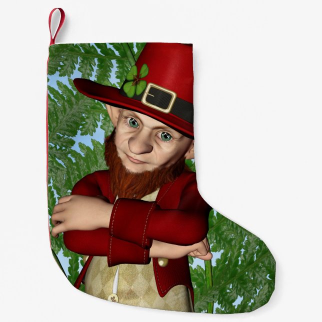Petite Chaussette De Noël Lutins (Devant)