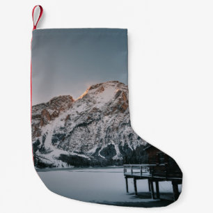 PETITE CHAUSSETTE DE NOËL MAISON DE BRUTE MONTAGNE D'OURS