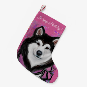 Petite Chaussette De Noël Malamute d'Alaska