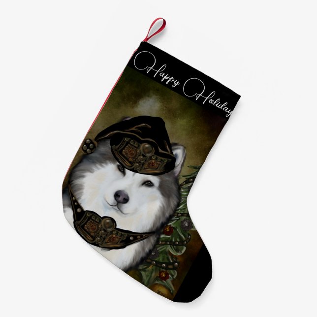 Petite Chaussette De Noël Malamute d'Alaska (Devant (Accrochage))