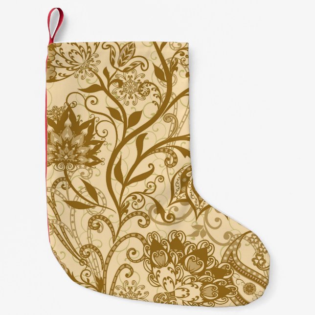 Petite Chaussette De Noël Mandalas ethniques : Motif de style indien (Devant)