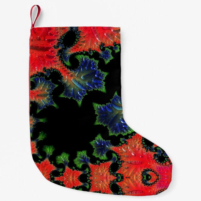 Petite Chaussette De Noël Mandelbrot Jardin de Noël Stocking (Devant)