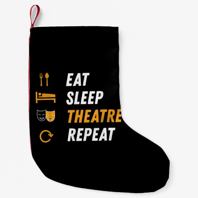 Petite Chaussette De Noël Manger Théâtre du sommeil Répéter (Devant)