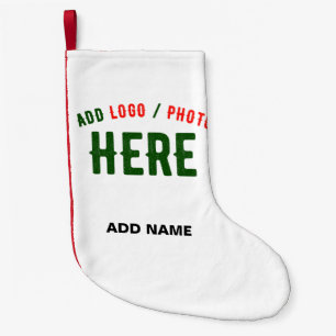 PETITE CHAUSSETTE DE NOËL MARQUE BLANCHE MODERNE ET PERSONNALISABLE VÉRIFIÉE