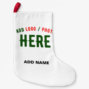 PETITE CHAUSSETTE DE NOËL MARQUE BLANCHE MODERNE ET PERSONNALISABLE VÉRIFIÉE