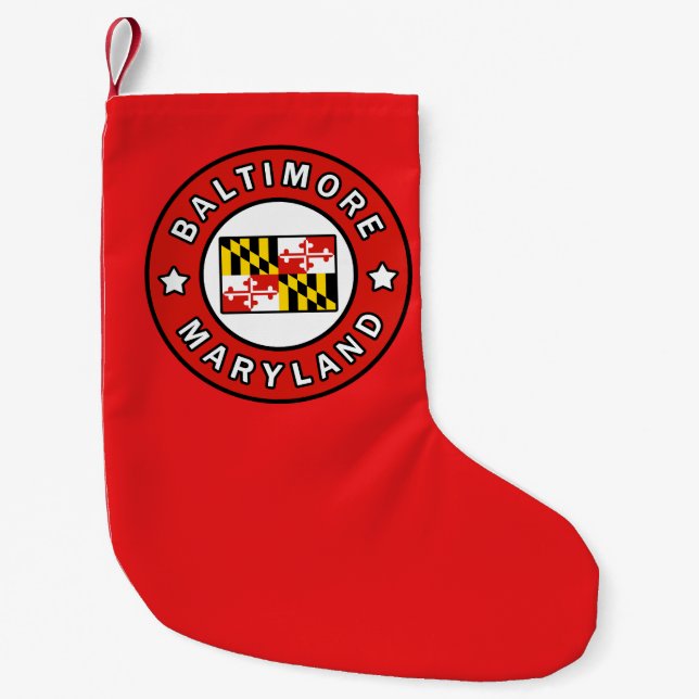 Petite Chaussette De Noël Maryland de Baltimore (Devant)