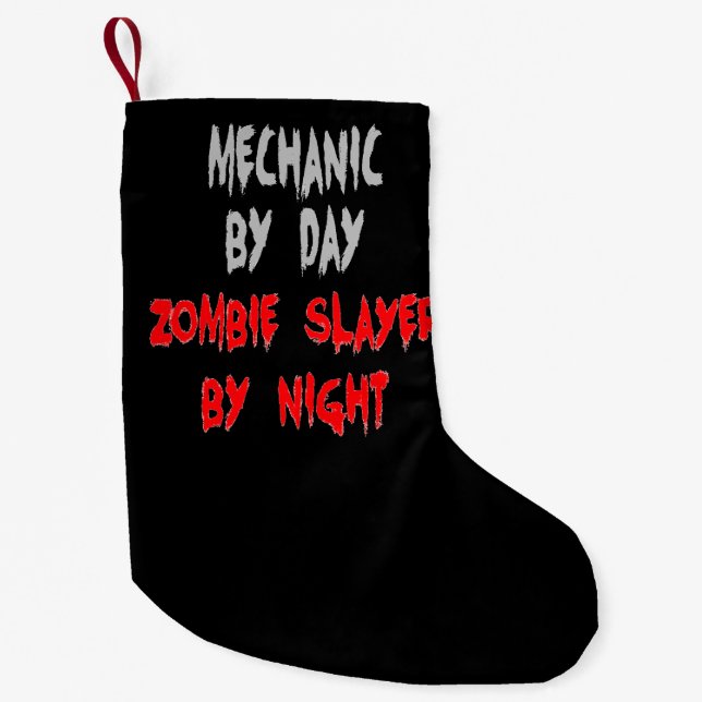 Petite Chaussette De Noël Mécanique de calque zombie (Devant)