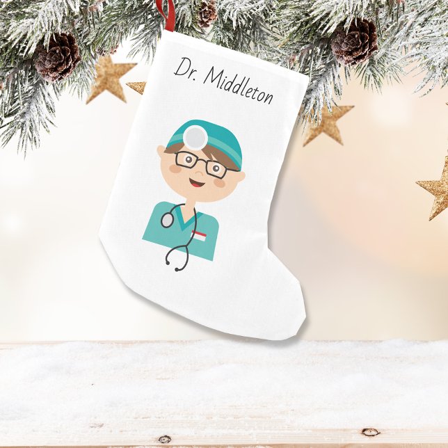 Petite Chaussette De Noël Médecin - Médecin - Assistant Médicale (Créateur téléchargé)