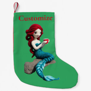 Petite Chaussette De Noël Mermaid Relaxant Avec Boisson Thunder_Cove