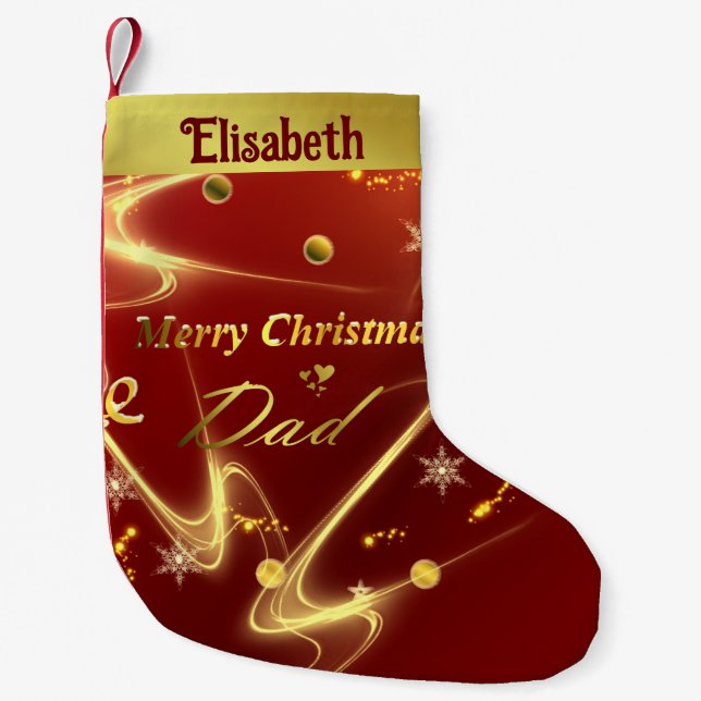 Petite Chaussette De Noël merry christmas dad stocking (Devant)