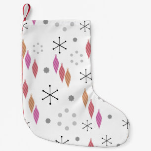 Petite Chaussette De Noël Mi-siècle hiver moderne