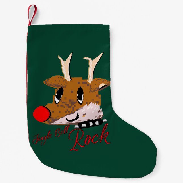 Petite Chaussette De Noël Mikitiez jinglebellrock punk gothmas reindeer (Devant)