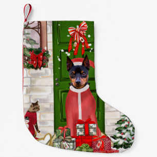 Petite Chaussette De Noël Miniature Pinscher Chien Noël