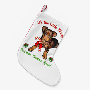 Petite Chaussette De Noël Miniature Pinscher Noël
