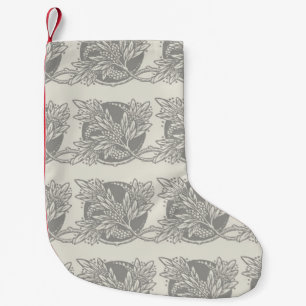 Petite Chaussette De Noël minimalisme floral Art nouveau