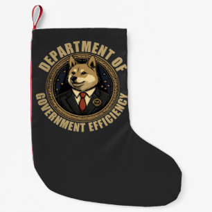 Petite Chaussette De Noël Ministère De L'Efficacité Gouvernementale Chien De