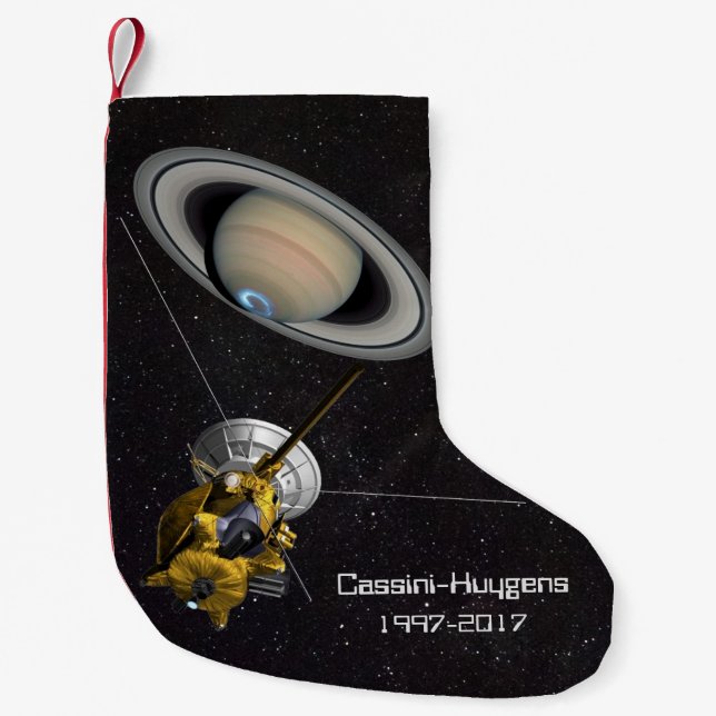 Petite Chaussette De Noël Mission Cassini Huygens à Saturne (Devant)