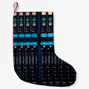 Petite Chaussette De Noël mixeur audio Studio, équipement technologique pou
