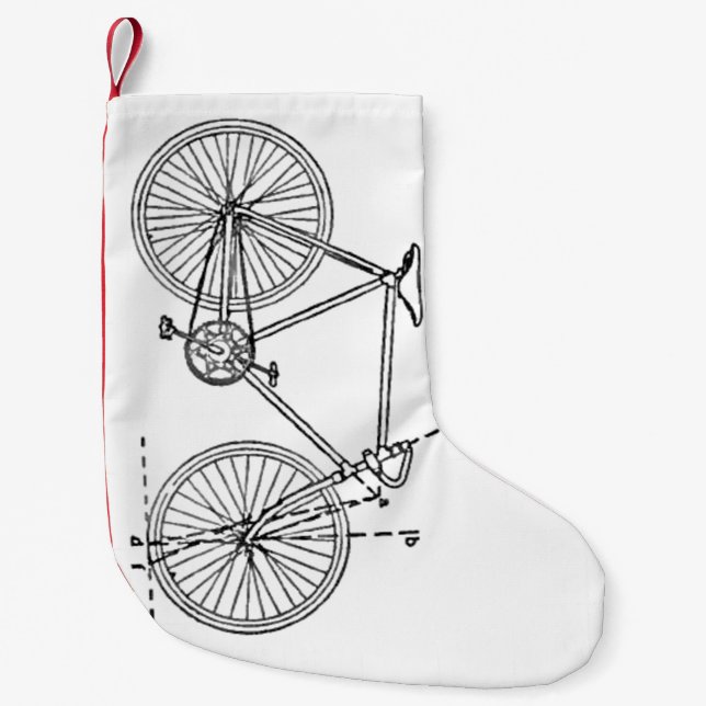 Petite Chaussette De Noël Modèle de bicyclette (Devant)