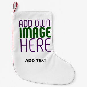 PETITE CHAUSSETTE DE NOËL MODÈLE DE TEXTE D'IMAGE BLANCHE SIMPLE MODERNE