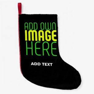 PETITE CHAUSSETTE DE NOËL MODÈLE DE TEXTE D'IMAGE NOIRE SIMPLE ET MODERNE