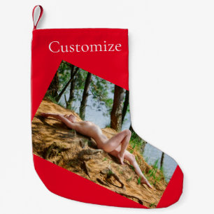 Petite Chaussette De Noël Modèle féminin bronzage Thunder_Cove