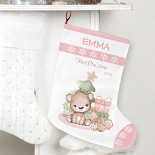 Petite Chaussette De Noël Mon premier bébé de Noël réapprovisionner Noël