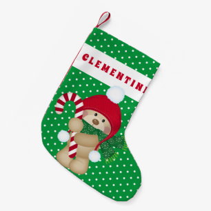 Petite Chaussette De Noël Mon premier Noël   Teddy Bear Holiday
