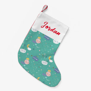 Petite Chaussette De Noël Mon rêve planétaire Gros petit Motif