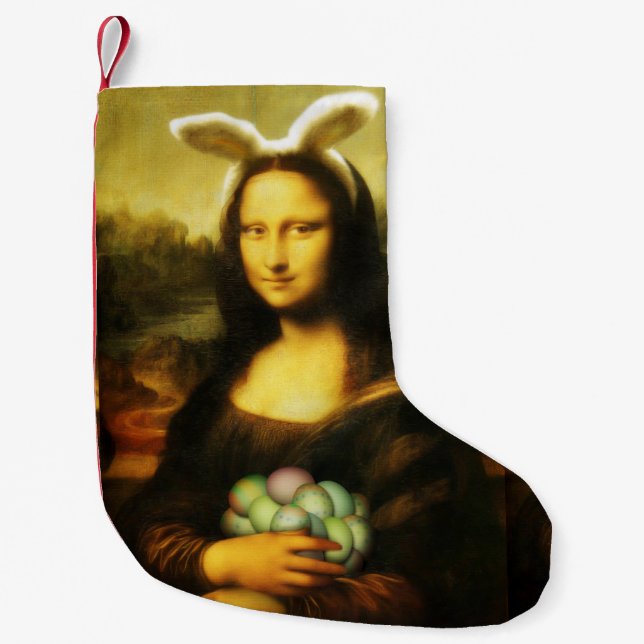 Petite Chaussette De Noël Mona Lisa, Le Lapin De Pâques (Devant)