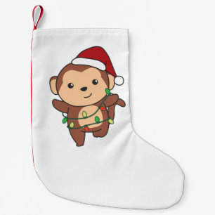 Petite Chaussette De Noël Monkeys