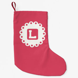 PETITE CHAUSSETTE DE NOËL MONOGRAM "L"