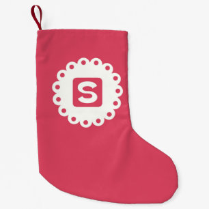 PETITE CHAUSSETTE DE NOËL MONOGRAM "S"