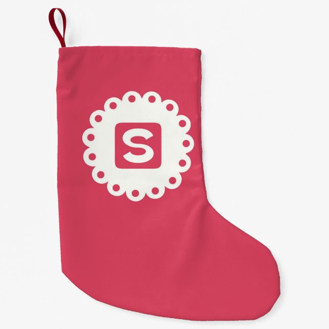 PETITE CHAUSSETTE DE NOËL MONOGRAM "S" (Devant)