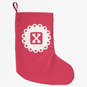 PETITE CHAUSSETTE DE NOËL MONOGRAM "X"