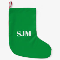 Monogramme personnalisé vert minimaliste
