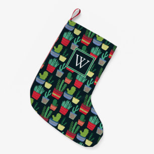 Petite Chaussette De Noël Monogramme   Une foule de Cactus