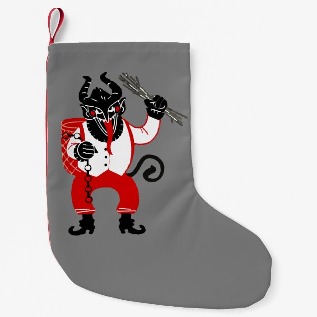 Petite Chaussette De Noël monstre hideux krampus xmas de Noël (Devant)