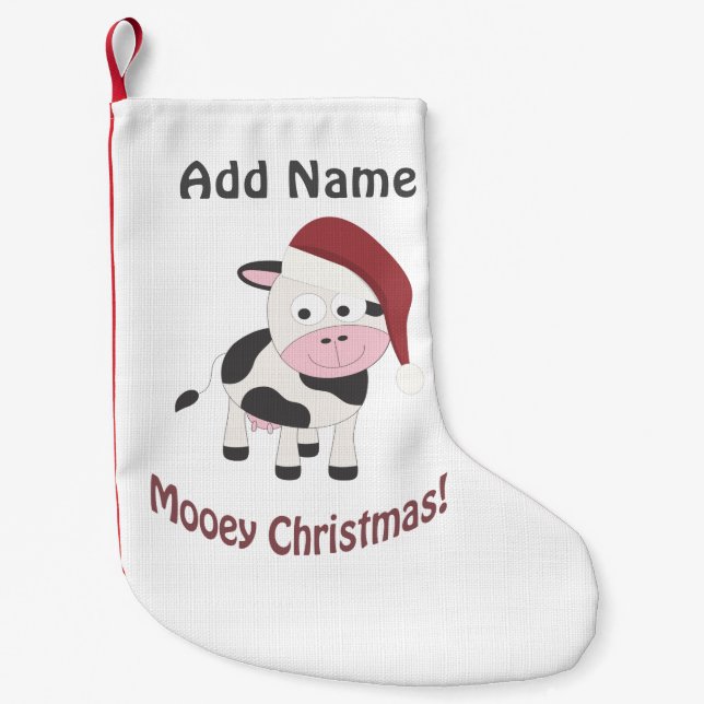 Petite Chaussette De Noël Mooey Noël ! (Devant)
