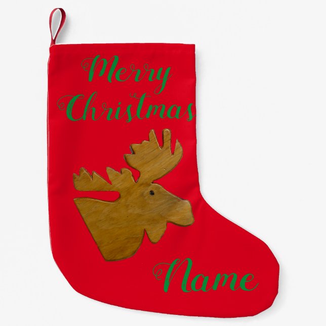 Petite Chaussette De Noël Moose Head Thunder_Cove (Devant)